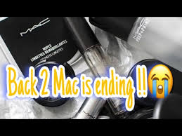 mac cosmetics back 2 mac is ending
