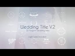 Free template free download templates. 200 Free Wedding Titles Templates For After Effects And Premiere Pro Youtube