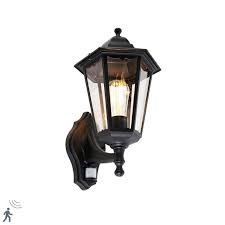 outdoor wall lantern black with motion