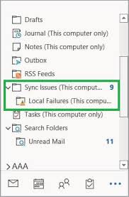 fix outlook synchronization log issues