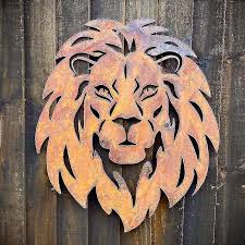 Lion Head Wall Hanging Faux Taxidermy