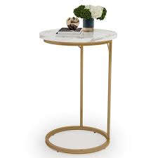 Side Table With Faux Marble Topdefault