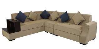 Aroma Rhs Sectional Sofa With Pouffe In