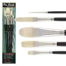 white bristle brushes