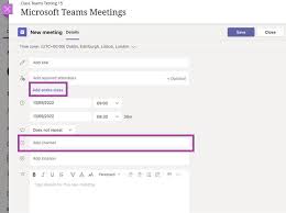 create microsoft teams meetings in
