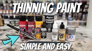 thinning any acrylic paint for the