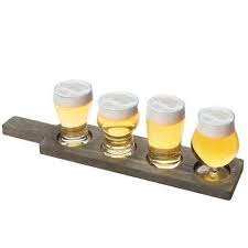 craft beer tasting flight set with 4