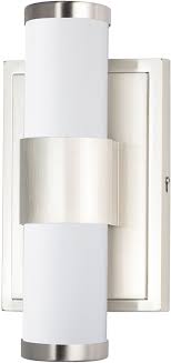 Maxim 52112wtsn Optic Contemporary Satin Nickel Led Bathroom Vanity Light Fixture Max 52112wtsn