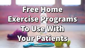 6 totally free home exercise programs