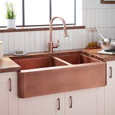 Maybe you would like to learn more about one of these? 36 Tegan 70 30 Offset Double Bowl Hammered Copper Farmhouse Sink