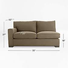 axis left arm full sleeper sofa with