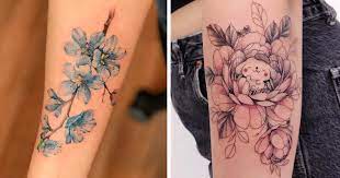 89 flower tattoos that seem to blossom