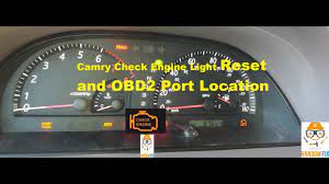 toyota camry check engine light reset