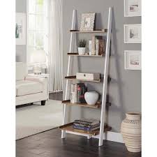 ladder bookcase bookshelf leaning
