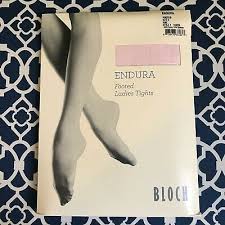 Bloch Endura Adult Supplex Footed Tights In Black Brand New