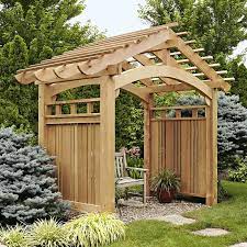 Arching Garden Arbor Woodworking Plan