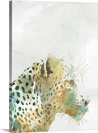 African Colors Leopard Wall Art Canvas