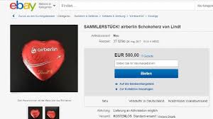 Finest on ebay retail $125. Schokoherzen Von Air Berlin Fur 500 Euro Bei Ebay