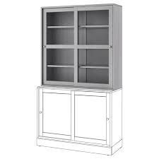 Check out how i decided on the fabrikor and how i manage lighting. Havsta Glass Door Cabinet Gray 47 5 8x13 3 4x48 3 8 Ikea