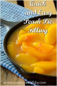 quick and easy peach pie filling
