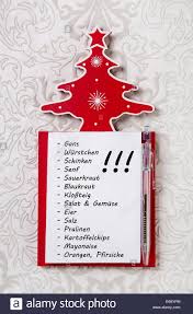 Christmas Shopping List In German Letters Xmas Organizer