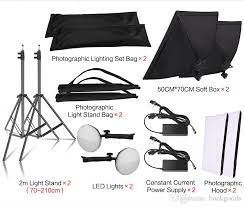 2020 Photography 50x70cm Led Lamp Bead Softbox Lighting Kit Continuous Light System Camera Accessories For Photo Studio Video From Bookgoods 301 01 Dhgate Com