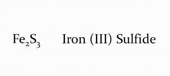 iron iii sulfide facts formula
