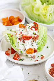 wedge salad with creamy parmesan dressing