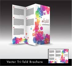 Trifold Brochure Design With Colorful Hexagon Illustration Free