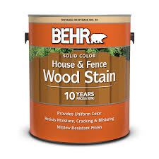 Solid Color House Fence Wood Stain Behr