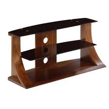 Curved Wooden Lcd Plasma Tv Stand In