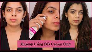 fresh and glowy makeup using bb cream