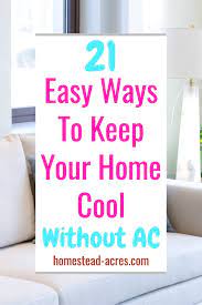 cool down a room without ac