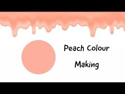Peach Colour Making How To Make Peach