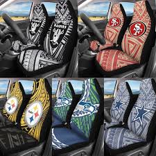 Football Tribal Car Seat Covers Set Of