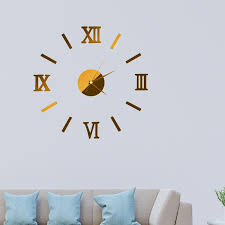 3d Diy Wall Clock Roman Number