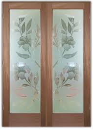 interior glass doors etched glass
