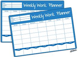 Printable Weekly Work Plan Template Fellowes