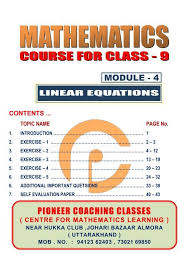 Module 4 Linear Equations