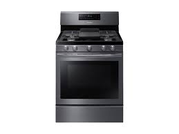 Your gas stove stock images are ready. 5 8 Cu Ft Freestanding Gas Range With Convection In Black Stainless Steel Range Nx58j5600sg Aa Samsung Us