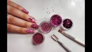 apply loose glitter to your nails