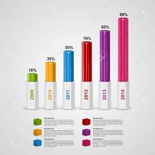 3d Chart Style Infographic Design Template