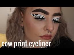 cow print eyeliner tutorial you