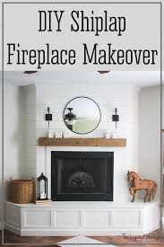 Diy Shiplap Fireplace Makeover The