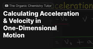 Calculating Acceleration Velocity In