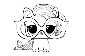 She is a white dog that has pastel blue and pastel pink hair tied in two buns, just like her owners' hair. Lol Pet Puppy Sugar Coloring Page Free Printable Coloring Pages For Kids