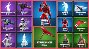 It was released on october 6th, 2019 and was last available 27 days ago. Fortnite New Ruby Skin Highlights Today S Item Shop 10 06 19 Forever Fortnite