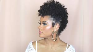 latest and bold natural hair frohawk