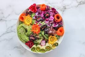 flower power salad susan cooks vegan