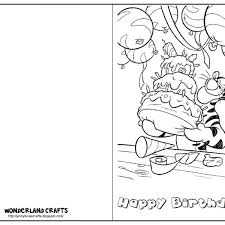 Birthday Cards To Print And Color Free Printable Birthday